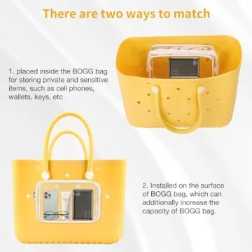 DABASHAN Clear Bogg Beach Tote Bag Accessories for Travel