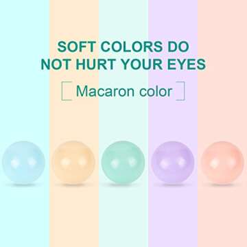 TRENDBOX 5 Mixed Colors Macaron Ocean Ball (Ship from USA) for Babies Kids Children Soft Plastic Birthday Parties Events Playground Games Pool - 100 Balls