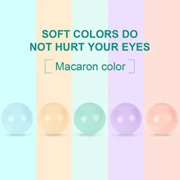 TRENDBOX 5 Mixed Colors Macaron Ocean Ball (Ship from USA) for Babies Kids Children Soft Plastic Birthday Parties Events Playground Games Pool - 100 Balls