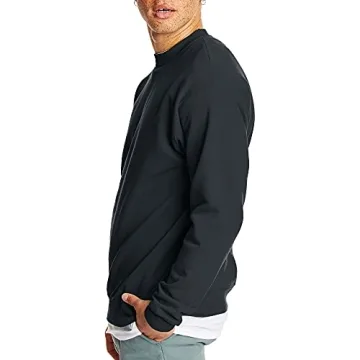 Hanes Men's EcoSmart Sweatshirt in Soft Black for All