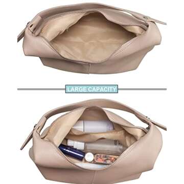 NIUEIMEE ZHOU Vegan Leather Hobo Handbag for Women