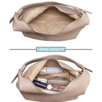 NIUEIMEE ZHOU Vegan Leather Hobo Handbag for Women