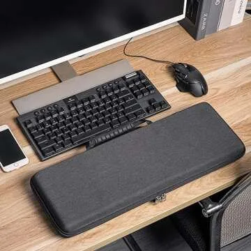 Geekria TKL Keyboard and Mouse Case for Compact 87-Key Keyboards