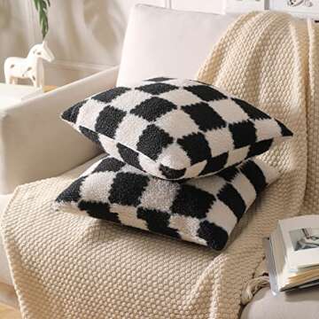 Fluffy Cesthetic Throw Pillow Covers - Decorative Cushion Cases
