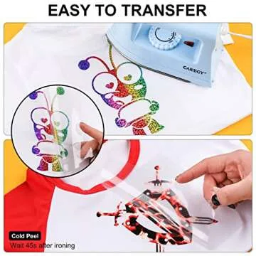 CAREGY Heat Transfer Vinyl Bundle: 90 Pack of Assorted Colors