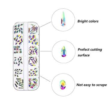 1848 pcs Crystal Nail Art Set - Stunning Gems for All