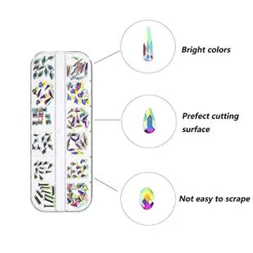 1848 pcs Crystal Nail Art Set - Stunning Gems for All