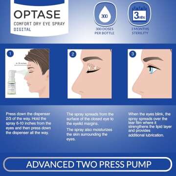 Optase Comfort Dry Eye Spray - Preservative Free Hydration