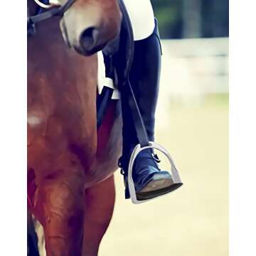 Comfortable QWORK Horse Riding Stirrups for All Riders