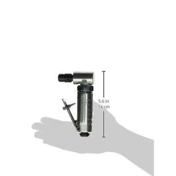 Ingersoll Rand 301B Air Die Grinder – 1/4", Right Angle, 21,000 RPM, Ball Bearing Construction, Safety Lock, Aluminum Housing, Lightweight Power Tool, Black