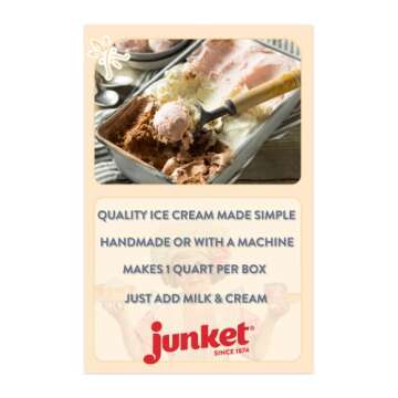 Junket Ice Cream Mix Dutch Chocolate, 4 Ounce