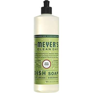 Mrs. Meyer's Kitchen Set, Dish Soap, Hand Soap, and Multi-Surface Cleaner, 3 CT (Iowa Pine)