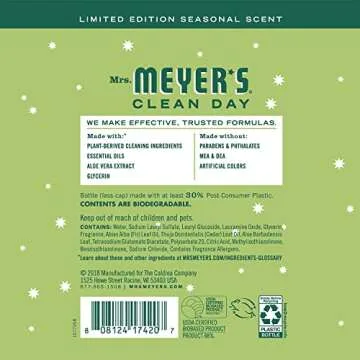 Mrs. Meyer's Kitchen Set, Dish Soap, Hand Soap, and Multi-Surface Cleaner, 3 CT (Iowa Pine)