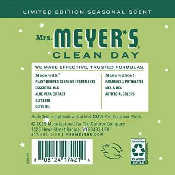 Mrs. Meyer's Kitchen Set, Dish Soap, Hand Soap, and Multi-Surface Cleaner, 3 CT (Iowa Pine)