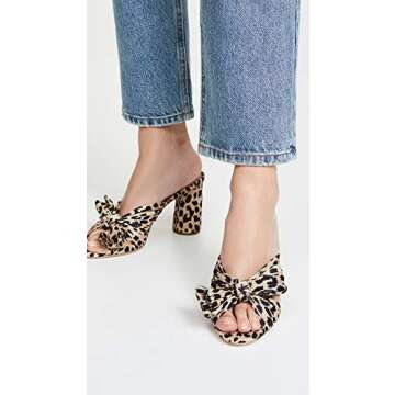 Loeffler Randall Penny Knot Mule: Luxe Animal Print Sandals