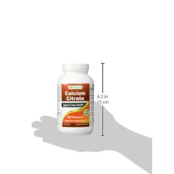 Best Naturals Calcium Citrate with Vitamin D-3 240 Tablets