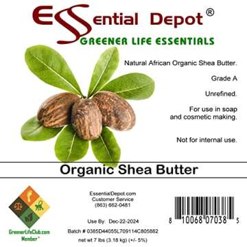 Essential Depot Organic Unrefined Shea Butter 14 lbs