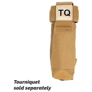 North American Rescue C-A-T Tourniquet Holder (Coyote) NAR CAT Gen 6, Gen 7 Tactical TQ Pouch MOLLE Connectors for Duty Belt, Gear, Vest (30-0044)