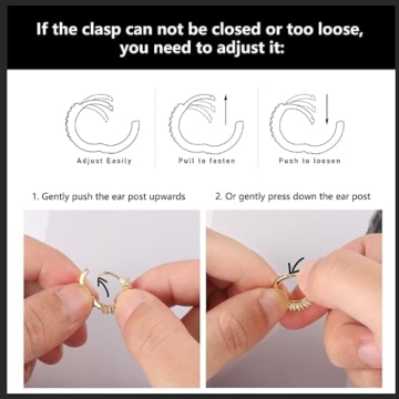 ALEXCRAFT Gold Rectangle Hoop Earrings for Women