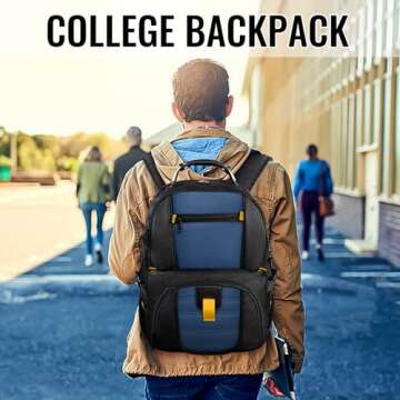 YOREPEK Travel Backpack - 50L Laptop Bag with USB Port