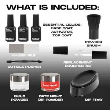Nailboo Date Night Dip Nails Starter Kit for DIY Manicures