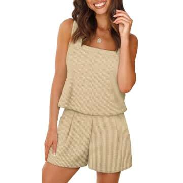 XIEERDUO Women’s Casual Summer Shorts Set - Perfect for Outdoors
