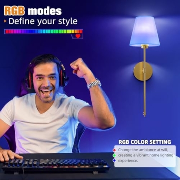 Buy NIORSUN Gold Battery Operated Wall Sconces