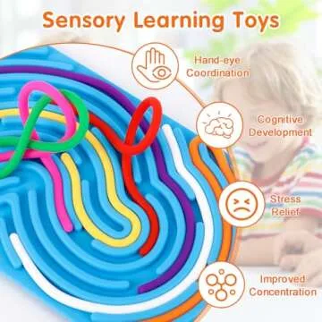 Hongvkae Double-Sided Sensory Board for All Ages