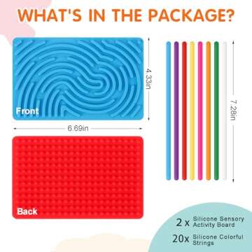 Hongvkae Double-Sided Sensory Board for All Ages