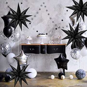 ZAKVOOR 60 Pcs Star Balloons - Perfect Party Decoration