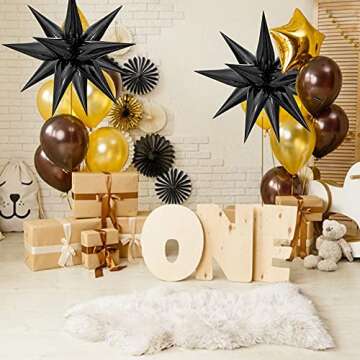ZAKVOOR 60 Pcs Star Balloons - Perfect Party Decoration