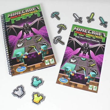 ThinkFun Minecraft Magnetic Travel Puzzle for Kids 8+