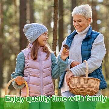 Deekin 12 Pcs Toys Mini Around World City Miniatures Buildings Mushroom Figurines Toys Polar Animal Wolf Realistic Themed Party Gifts (Mushroom)