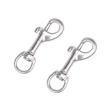 SHONAN Marine Grade Swivel Eye Snap Hook - 2 Pack