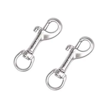 SHONAN Marine Grade Swivel Eye Snap Hook - 2 Pack