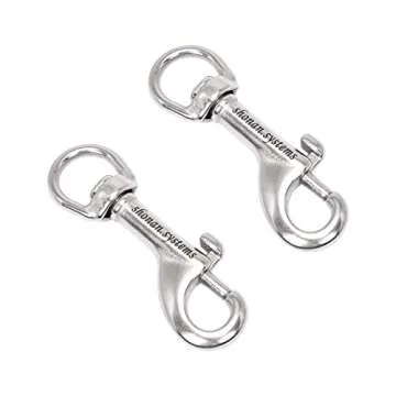 SHONAN Marine Grade Swivel Eye Snap Hook - 2 Pack