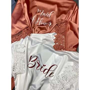 Customized Silk Matte Satin Bridesmaid Robes for Women