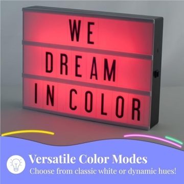 My Cinema Lightbox 12x9 Inches - Color Changing LED Sign