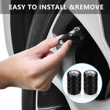 Durable Metal Tire Valve Stem Caps for Mercedes Benz