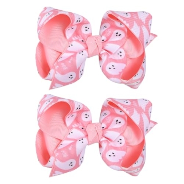 Handmade 2pcs Halloween Hair Bows Clips for Girls Women