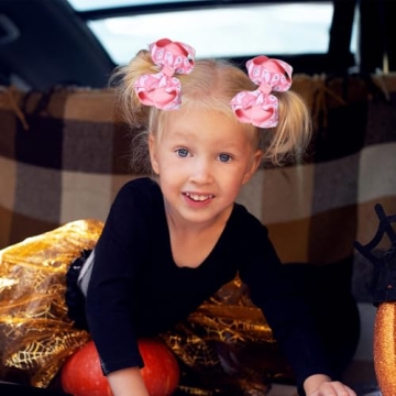 Stylish Handmade Halloween Hair Bow Clips for All Ages