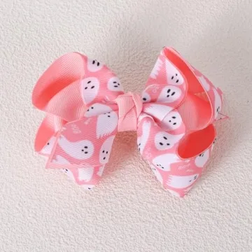 Stylish Handmade Halloween Hair Bow Clips for All Ages