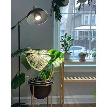 Birsppy Aspect Vita™ LED Grow Light Bulb Full Spectrum for Indoor Plants 24"-84" Below Light - Universal 20 Watt-3000K SOLTECH Solutions - Black and White Available (Black)