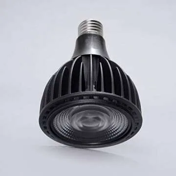 Birsppy Aspect Vita™ LED Grow Light Bulb Full Spectrum for Indoor Plants 24"-84" Below Light - Universal 20 Watt-3000K SOLTECH Solutions - Black and White Available (Black)