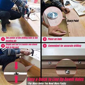 Dowel Centers for Accurate Wood Joinery - 10PCS Set