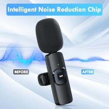 Wireless Lavalier Microphone for iPhone & Android