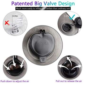 SIMPTECH Inflatable Travel Pillow - Ergonomic Design and Comfort