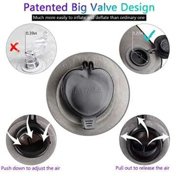 SIMPTECH Inflatable Travel Pillow - Ergonomic Design and Comfort