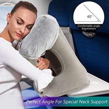 SIMPTECH Inflatable Travel Pillow for Ultimate Comfort