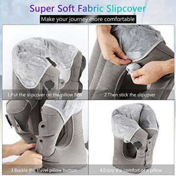 SIMPTECH Inflatable Travel Pillow for Ultimate Comfort